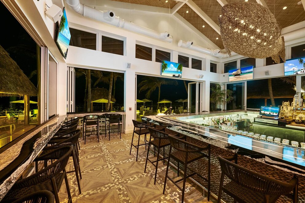 Beach Bar in the evening